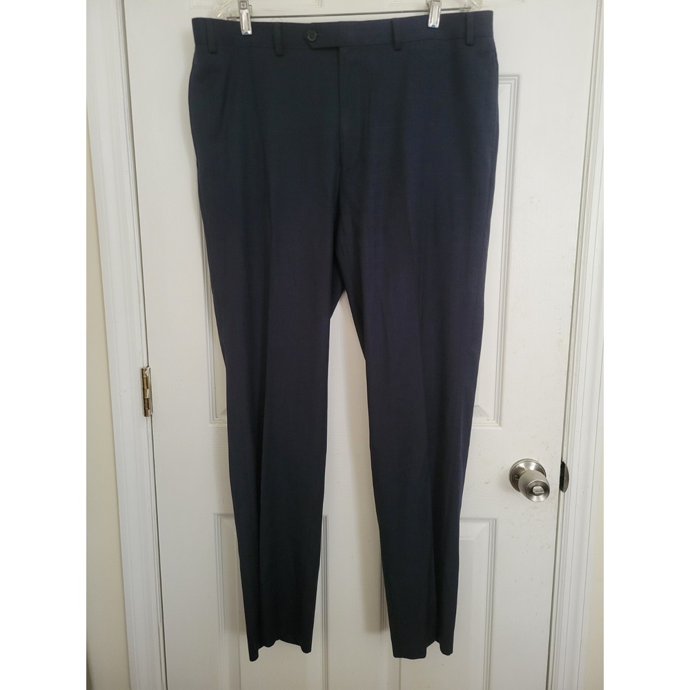 Ralph Lauren Mens Blue Windowpane UltraFlex Classic Fit Suit Pants 38x30‎ Dress